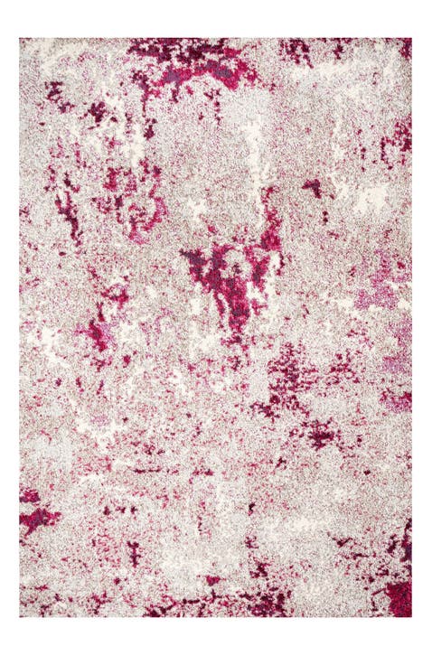 Contemporary POP Modern Abstract Vintage Faded Area Rug