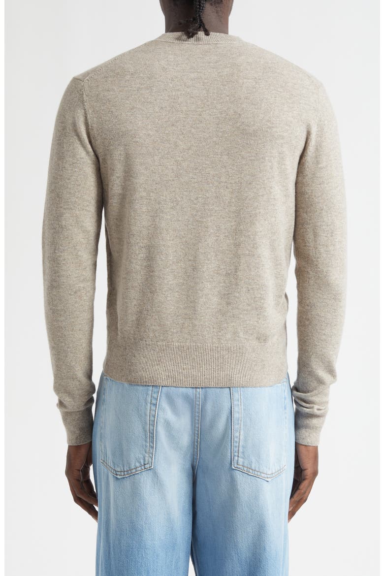 Kalas Core Face Patch Wool & Yak Hair Sweater, Alternate, color, GREIGE MELANGE