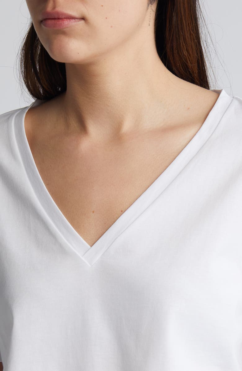 COS The V-Neck Organic Cotton T-Shirt, Alternate, color, 