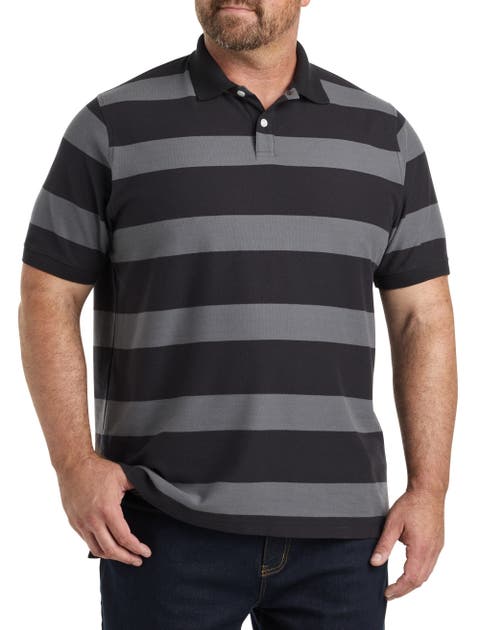 Big & Tall Striped Polo Shirt