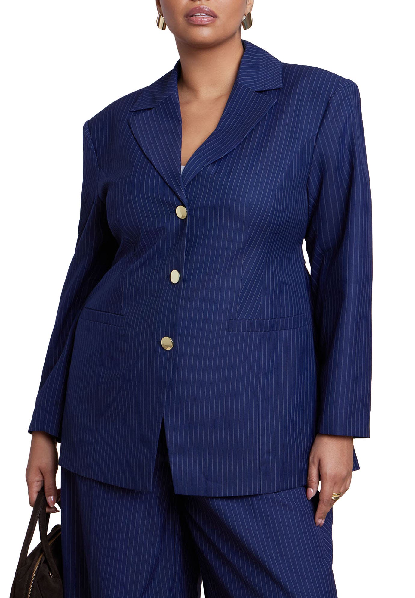 selected NAVY PINSTRIPE