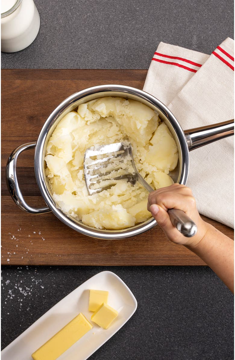 81025290 Essential Cooking Utensils Potato Masher, Alternate, color, Metallic Silver