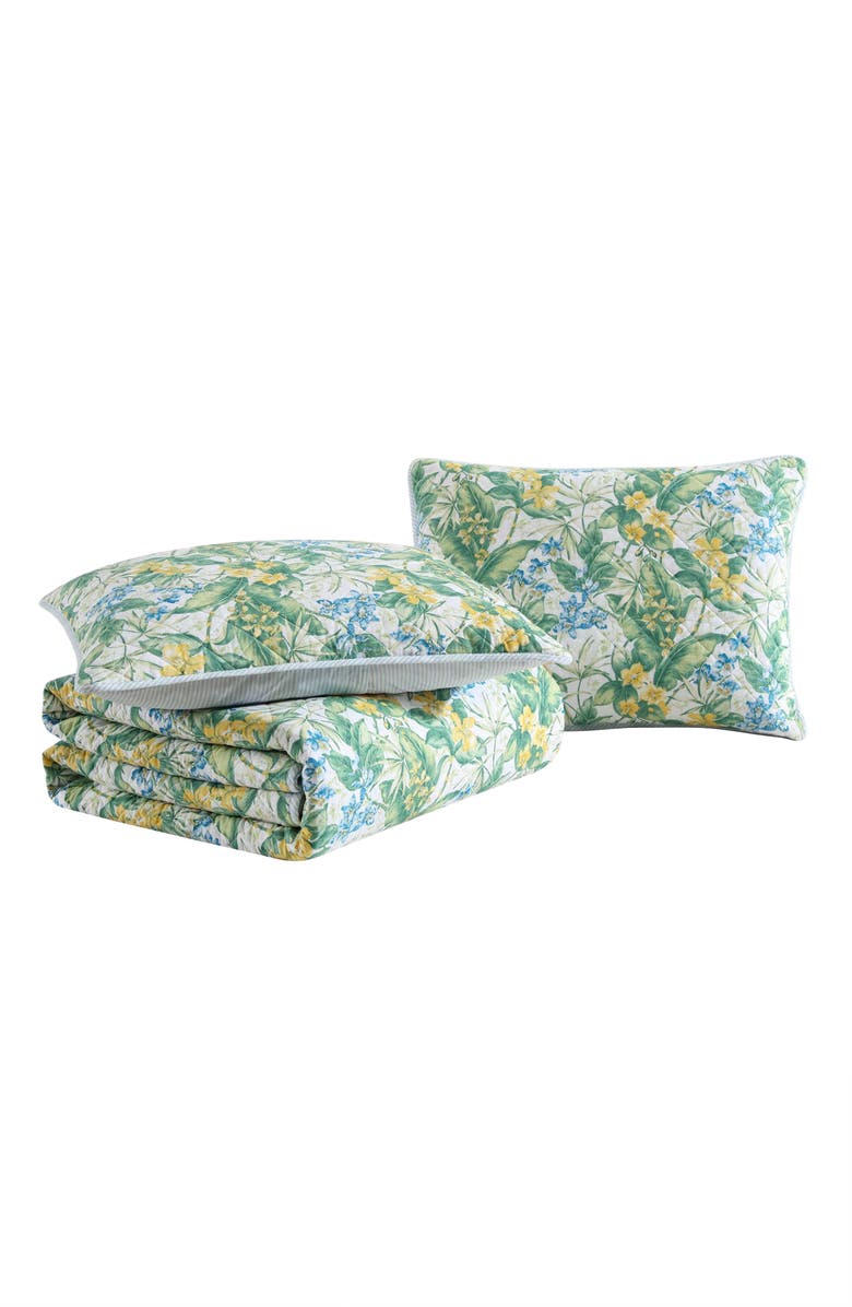Tommy Bahama Paradise Point Reversible Quilt & Sham Set, Main, color, 