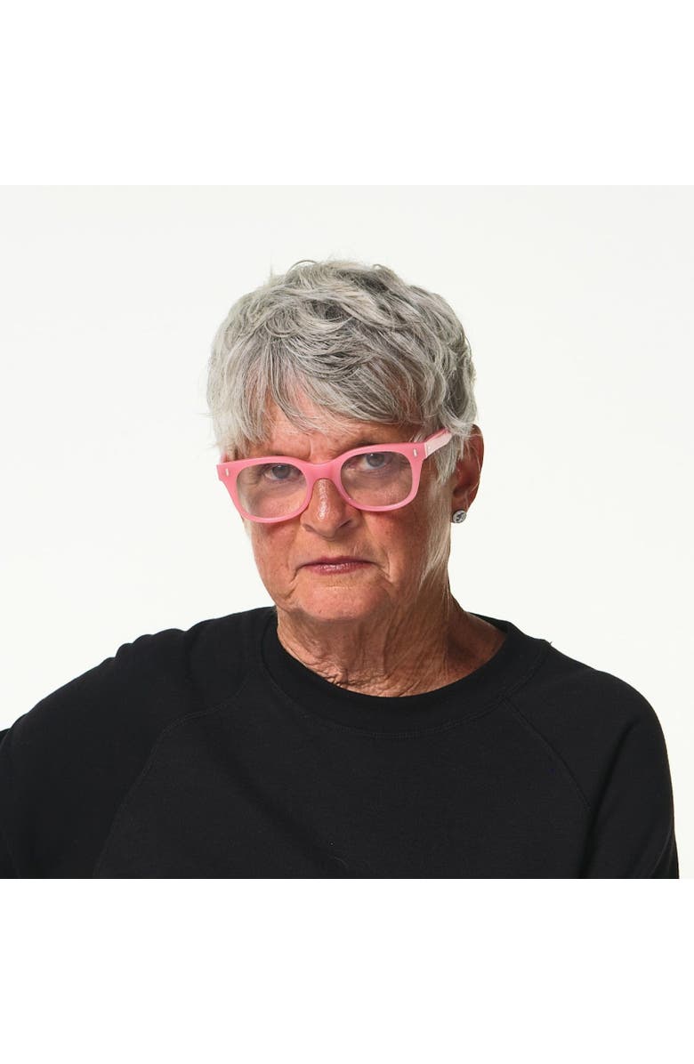 Caddis Bixby | Reading Glasses, Alternate, color, Polished Clear Pink