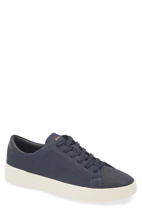 Belwar Low Top Pebbled Leather Sneaker (Men)