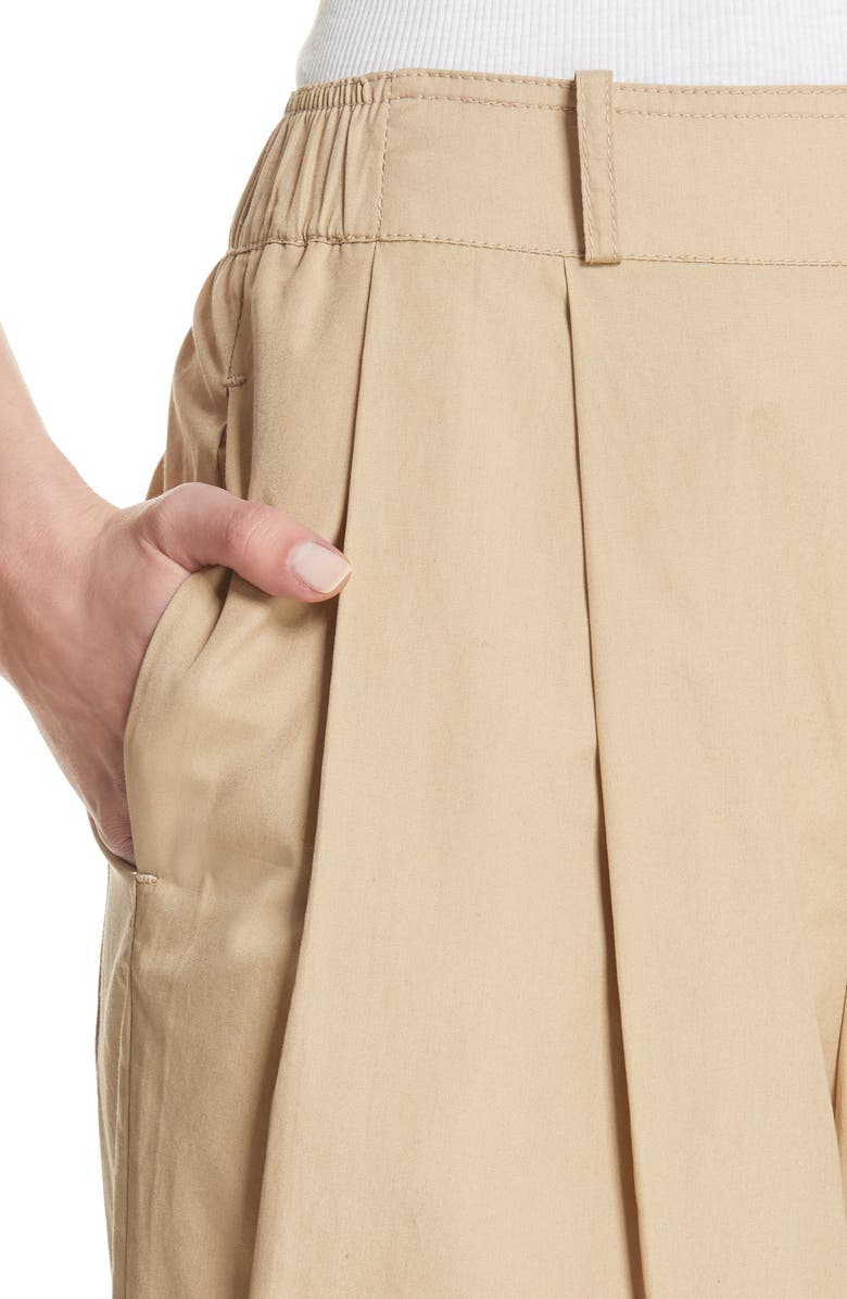 Vince Wide Leg Polished Cotton Pants, Alternate, color,