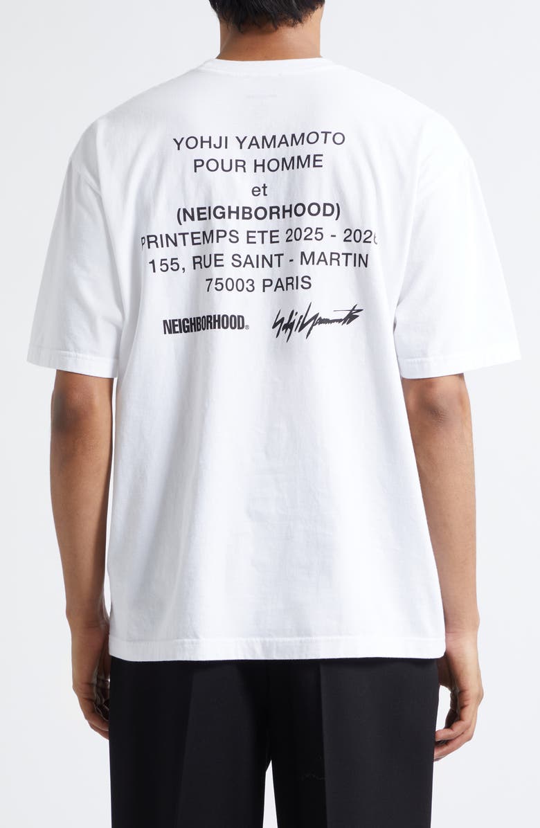 Yohji Yamamoto x NEIGHBORHOOD Short Sleeve Logo Graphic T-Shirt, Alternate, color, Grey