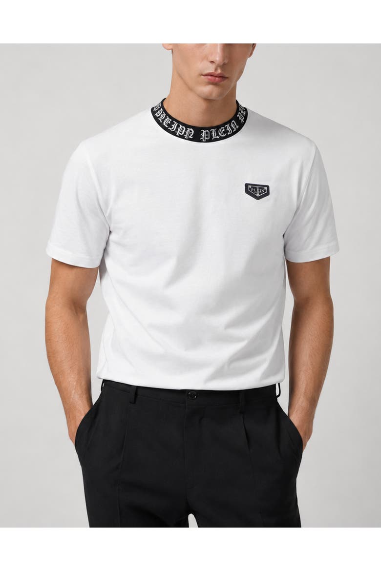 T-Shirt Round Neck Ss Men, Main, color, white