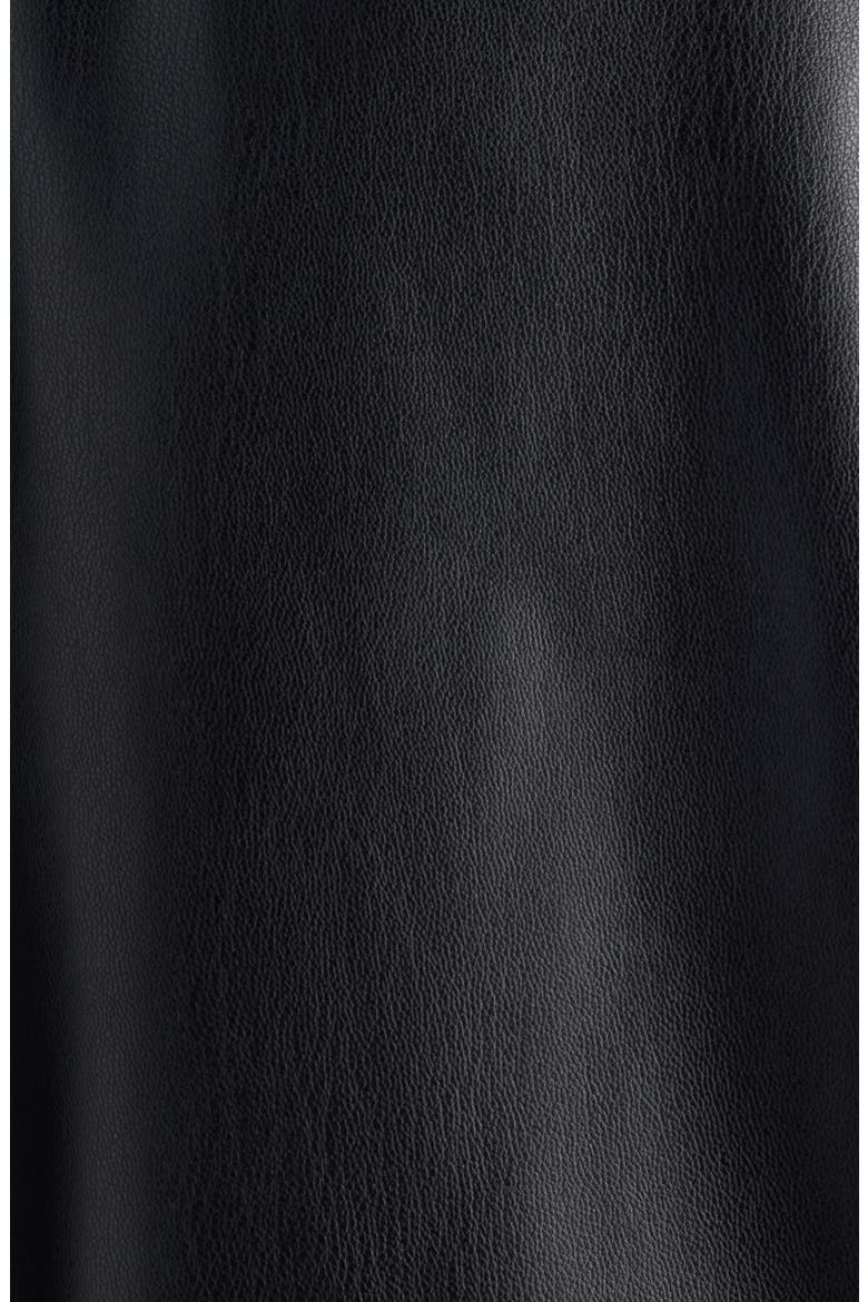 Onnea Faux Leather Bomber Jacket, Alternate, color, BLACK