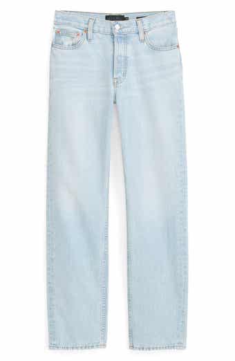 Alex Mill Jane Mid Rise Straight Leg Jeans