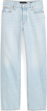 Alex Mill Jane Mid Rise Straight Leg Jeans