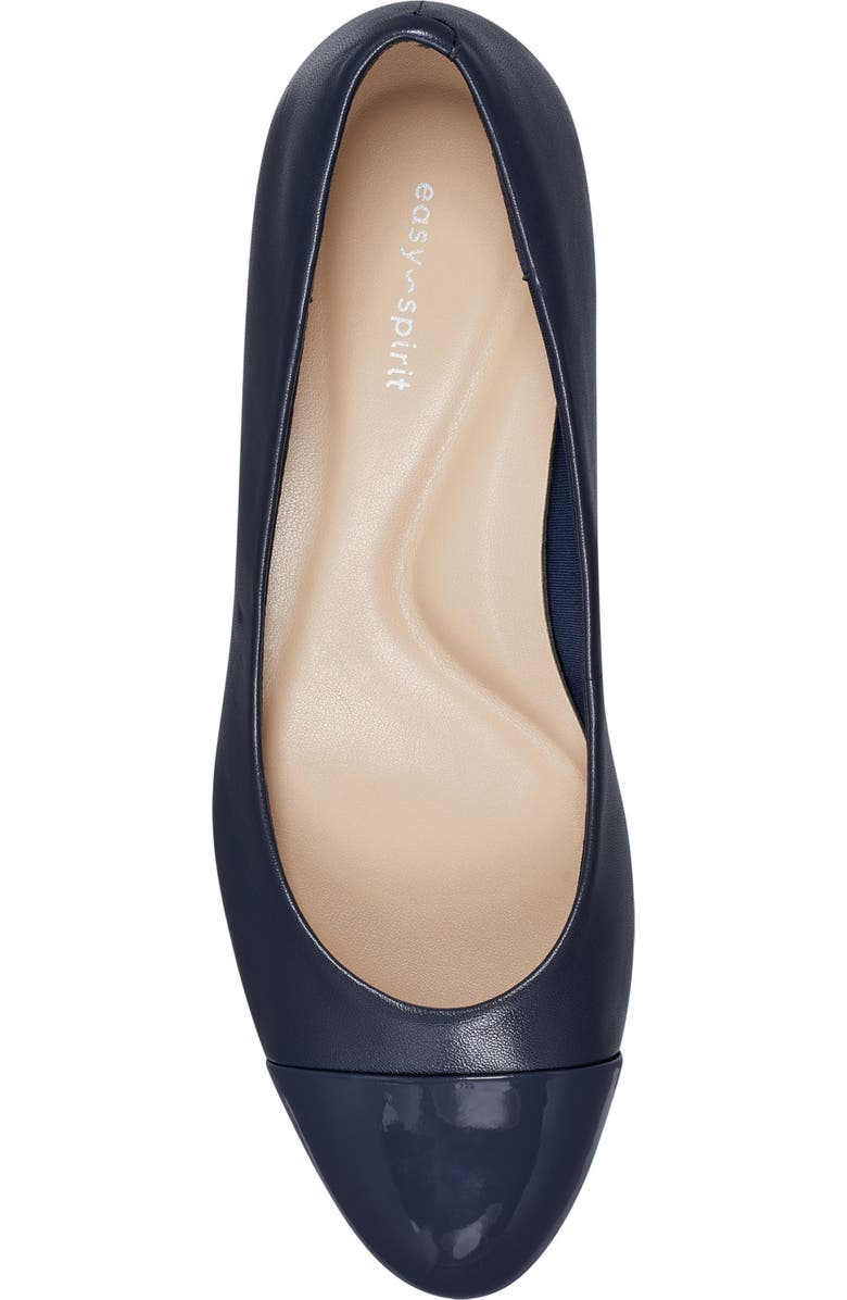 Easy Spirit Lucinda Cap Toe Pump, Alternate, color, Dark Blue