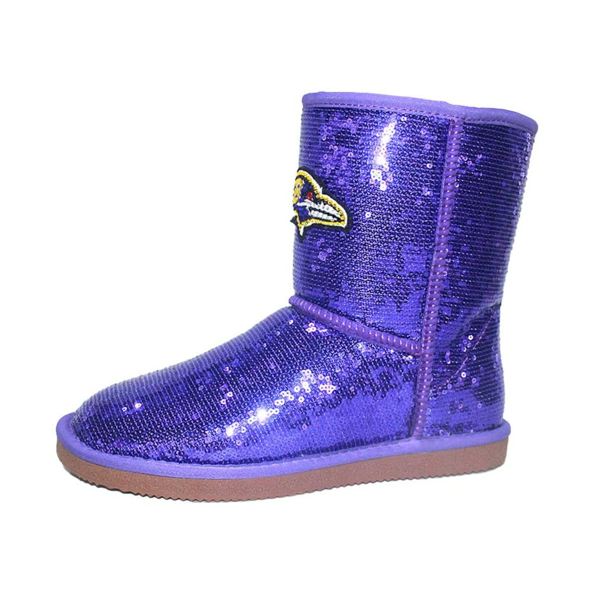 CUCE Women's Cuce Baltimore Ravens Sequin Boots, Alternate, color, 