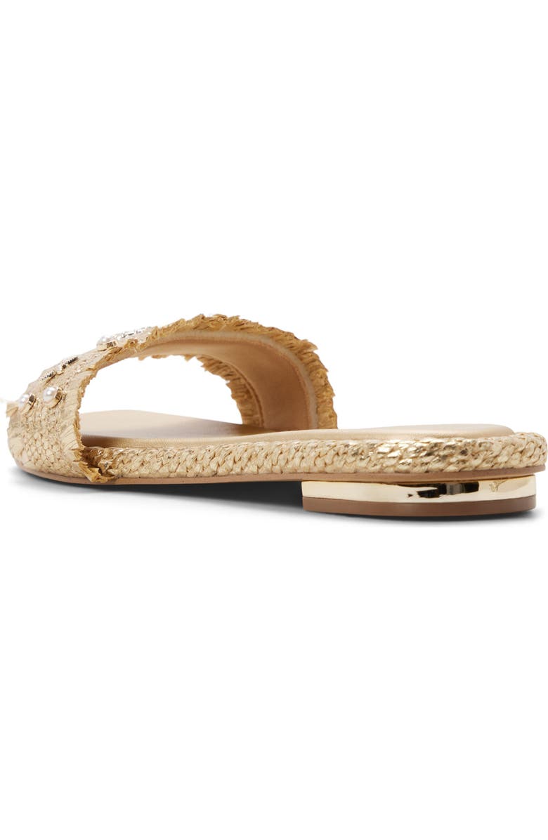 ALDO Aurana Embellished Slide Sandal, Alternate, color, Gold