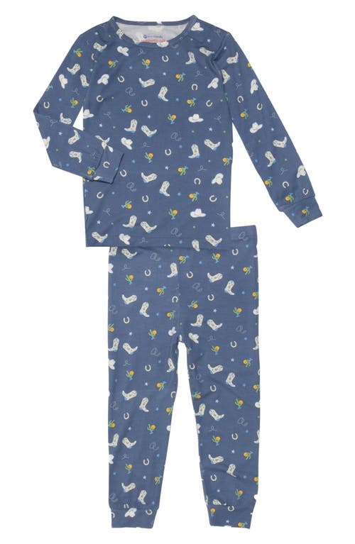 Magnetic Me Rodeo Drive Two-Piece Pajamas in Rodeo Blue 