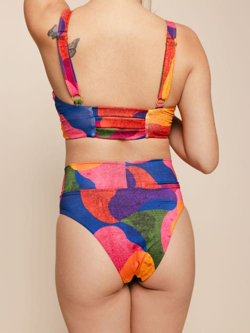 Kitty And Vibe High Hip Crossover Bikini Bottom With Full Coverage