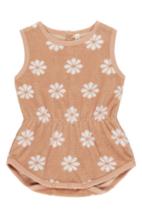Daisy Print Terry Romper (Baby)