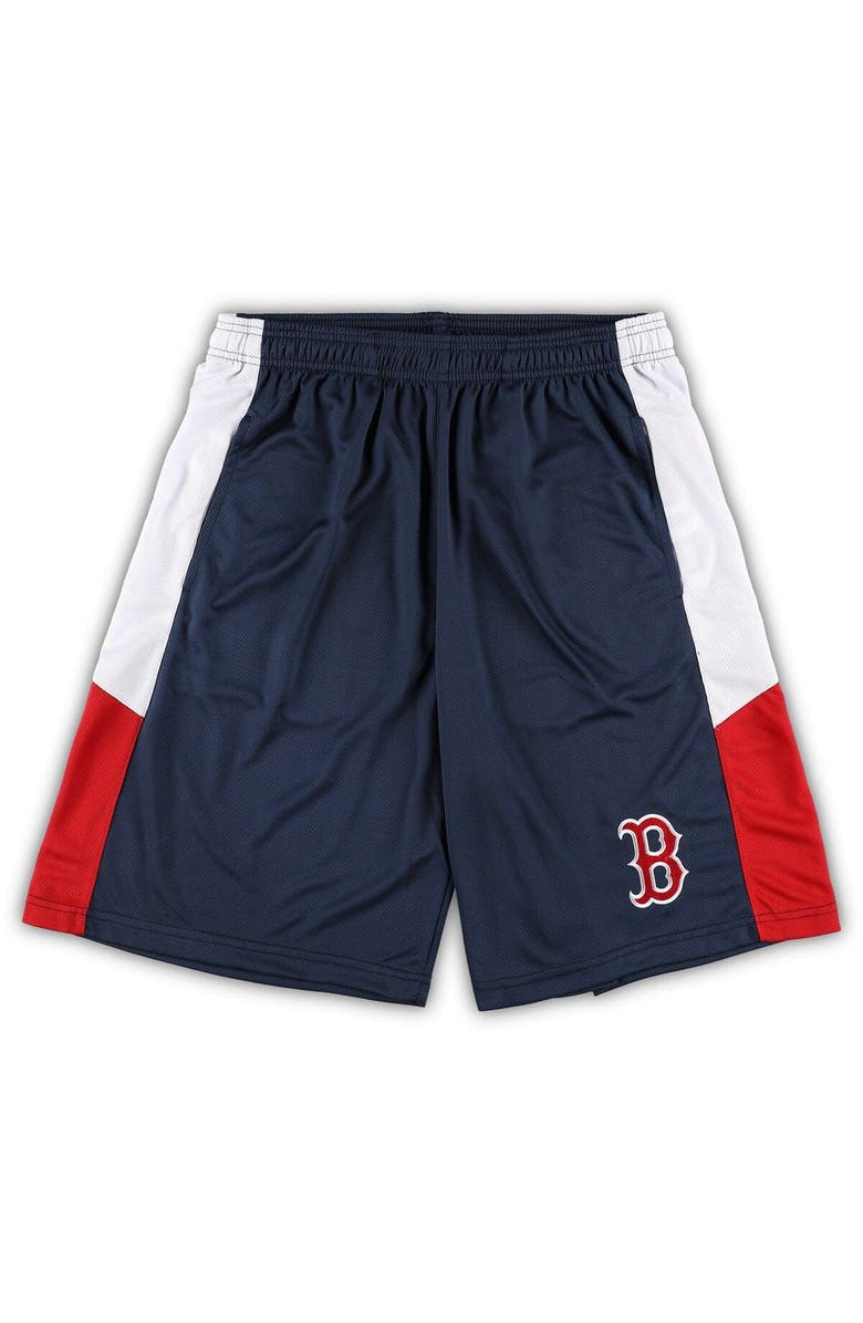 PROFILE Men's Navy Boston Red Sox Big & Tall Team Shorts, Main, color, Navy