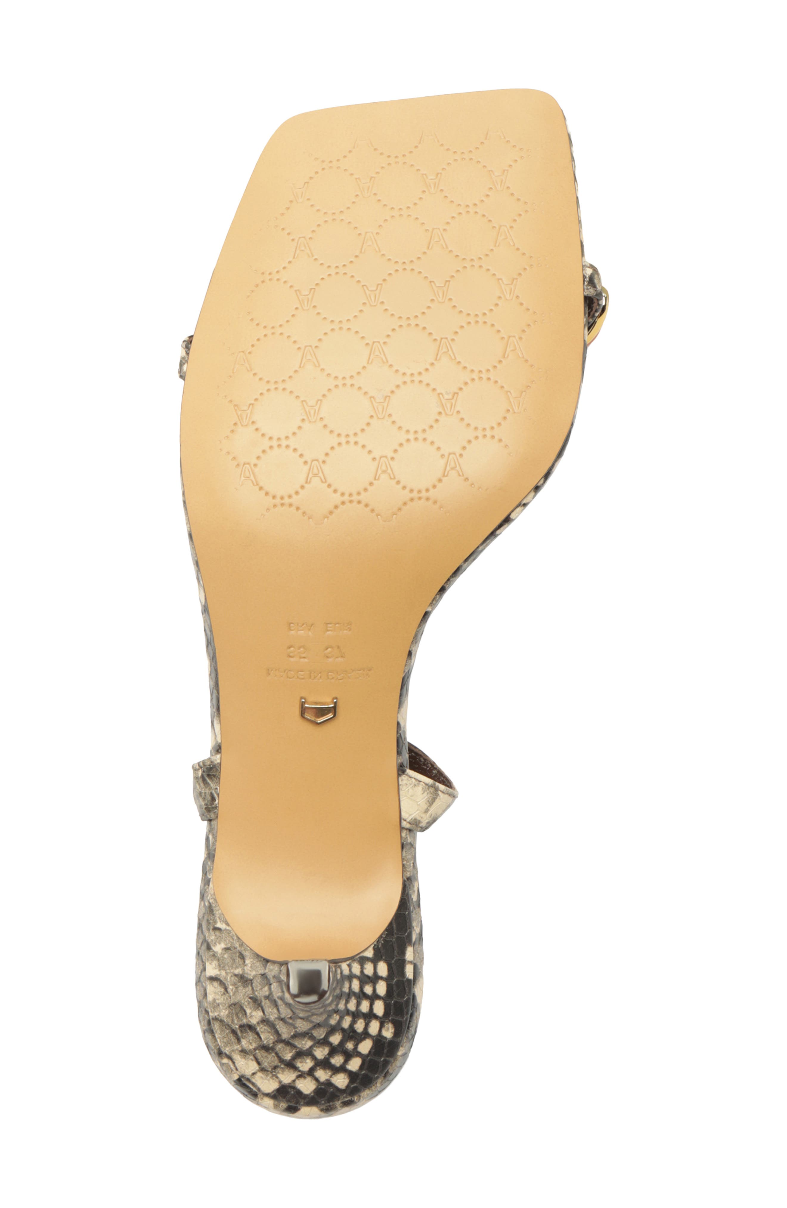 Arezzo Sofia Ankle Strap Sandal, Alternate, color, Osso