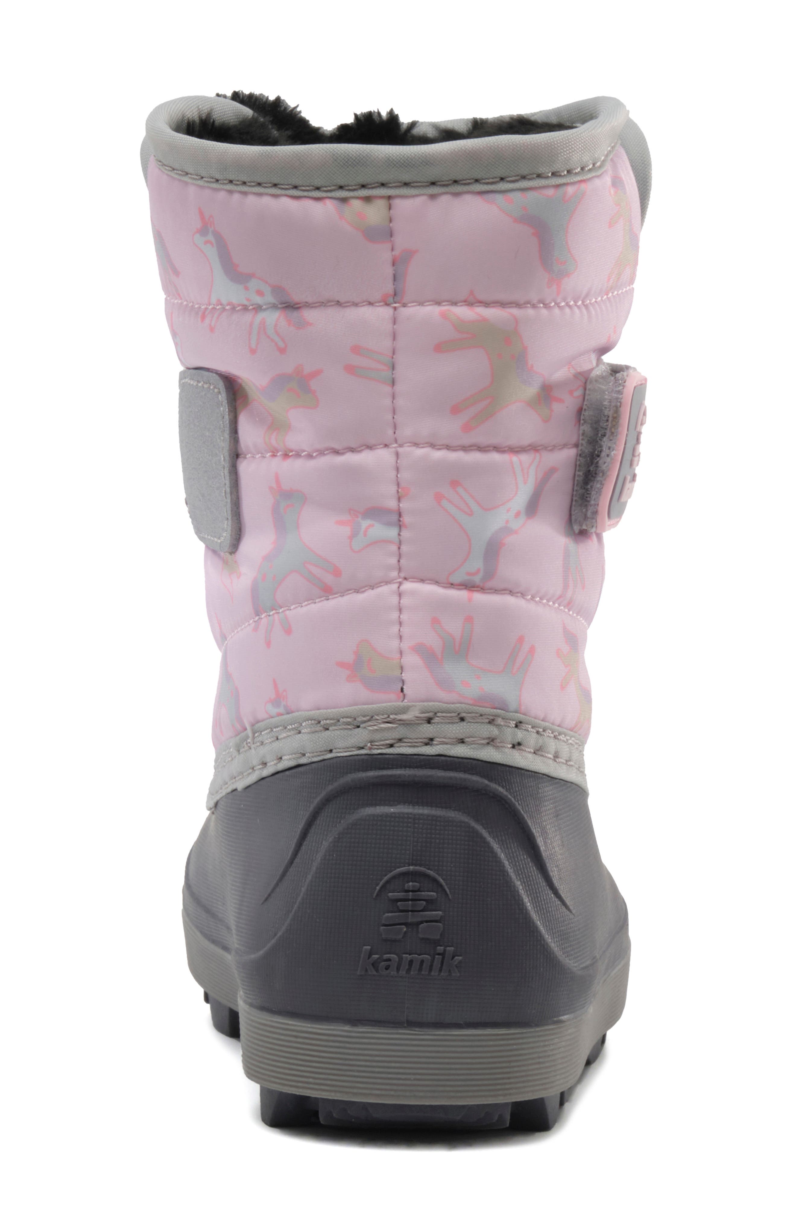 Kids' Snowbug 7 Waterproof Faux Fur Lined Boot, Alternate, color, LIGHT PINK