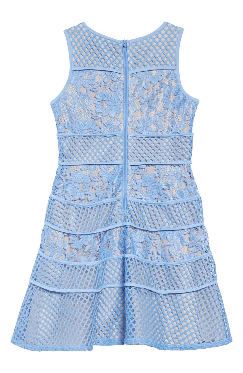 BLUSH by Us Angels Lace & Mesh Tiered Dress, Alternate, color, 