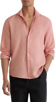Reiss Ruban Linen Button-Up Shirt