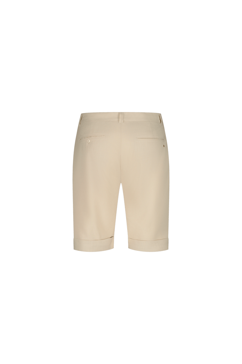 Beige Cuffed Shorts, Alternate, color, Noir
