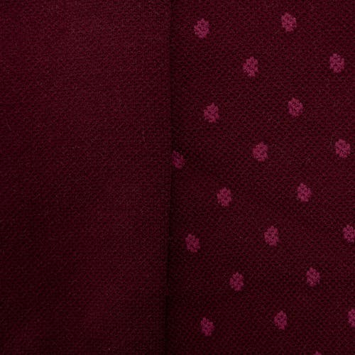 Muk Luks Nylon Blend Compression Socks 2 Pair Pack Wide Size In Burgundy