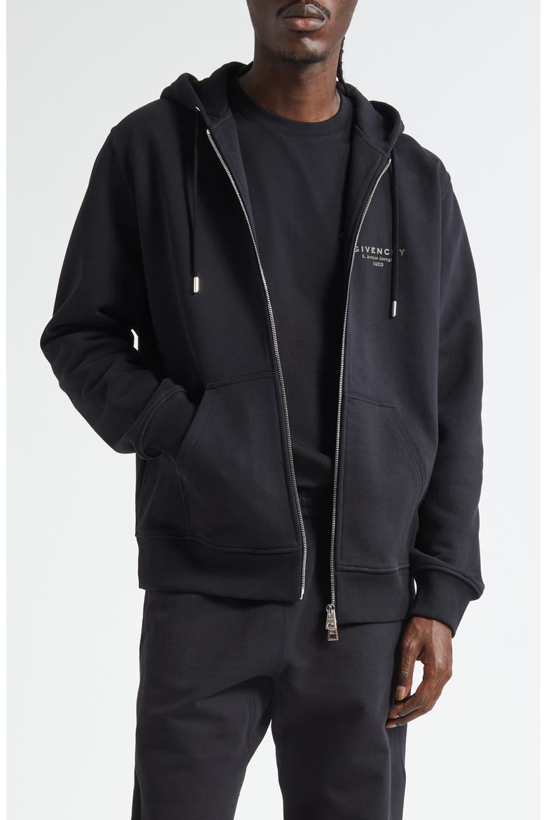 Givenchy Regular Fit Zip Hoodie (Men) | Nordstrom