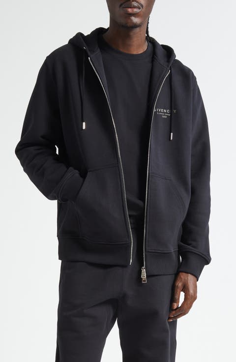 パーカー・フーディ GIVENCHY Hoodie with baroque embossing (BMJ0LA3YP0 001) Givenchy Hoodie with baroque embossing - Men | VIETTI Online