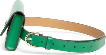 flap leather belt bag