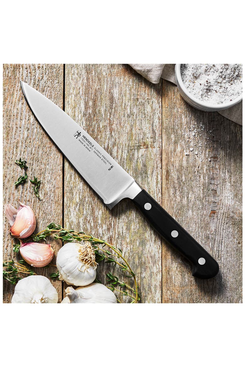 Classic Precision Six-Inch Chef's Knife, Alternate, color, BLACK