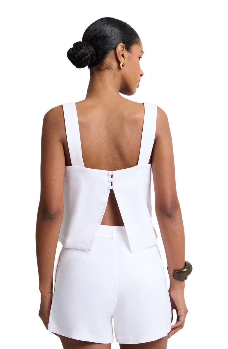 Onia Open Back Shell Top, Alternate, color, White