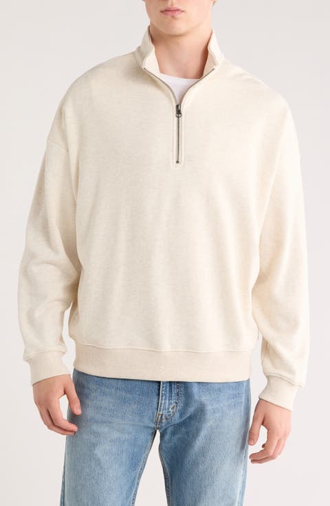Terry Half-Zip Sweatshirt