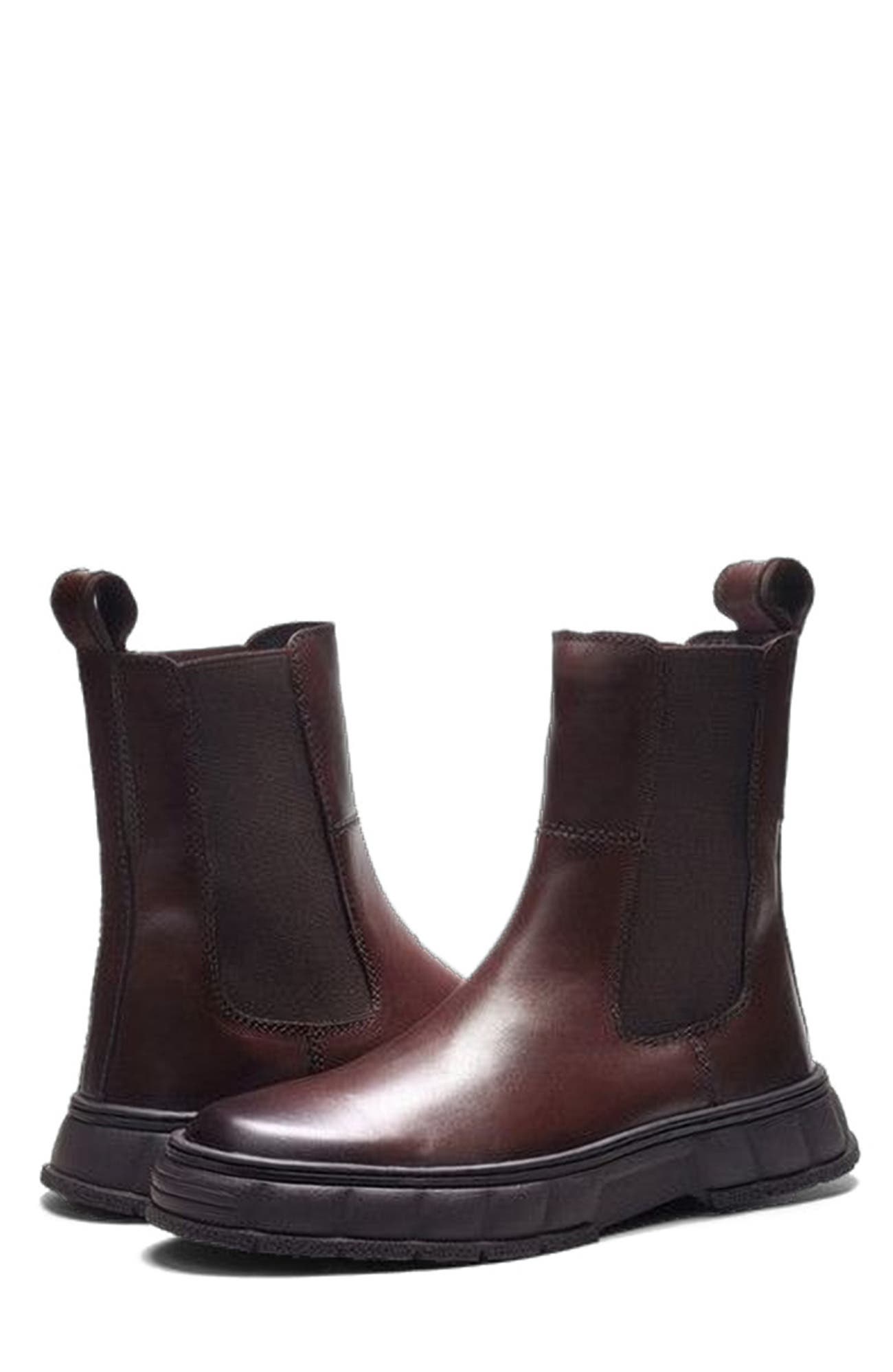 A. Veer Stratus Chelsea Boot, Alternate, color, Brown Leather