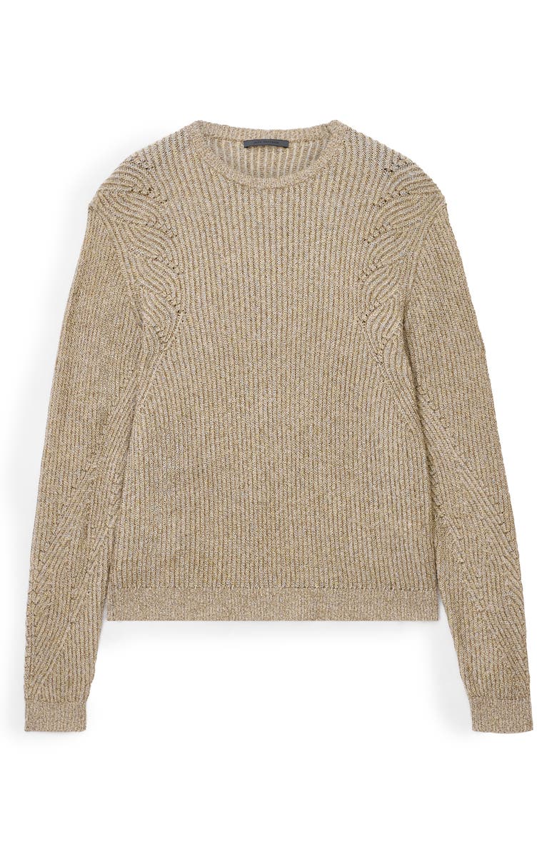 John Varvatos Vejano Regular Fit Mélange Sweater, Alternate, color, Cork