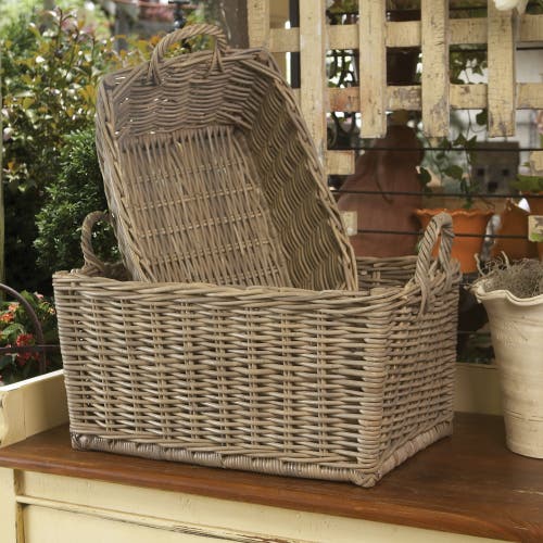 Napa Home & Garden Normandy Laundry Baskets, Set Of 2 In Brown