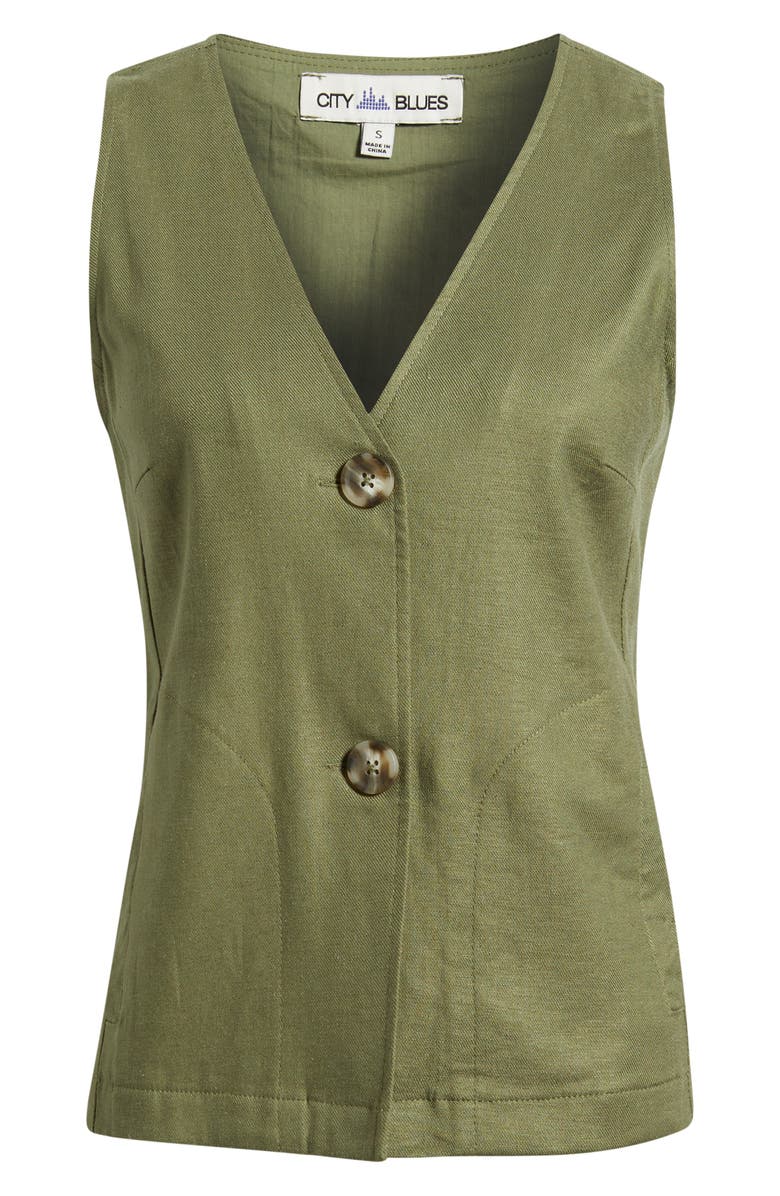 CITY BLUES Relaxed Fit Vest, Alternate, color, 