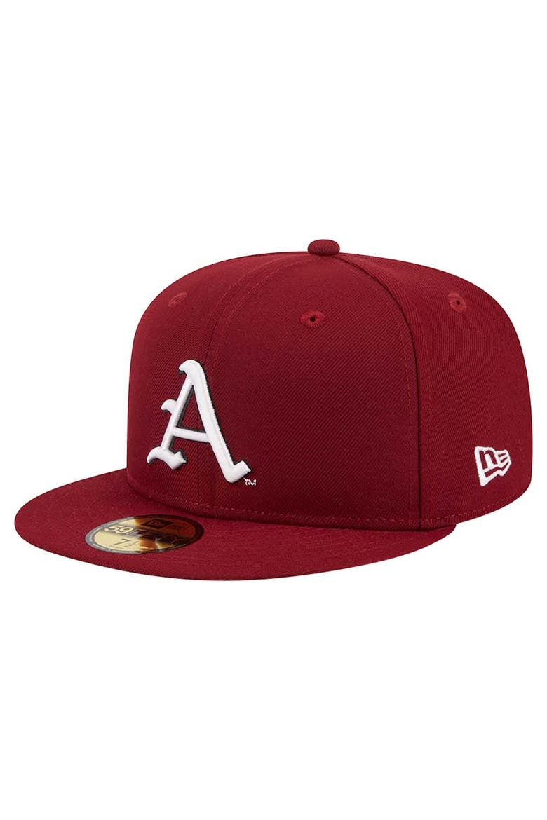 Men's New Era Cardinal Arkansas Razorbacks 59FIFTY Fitted Hat, Main, color, Cardinal