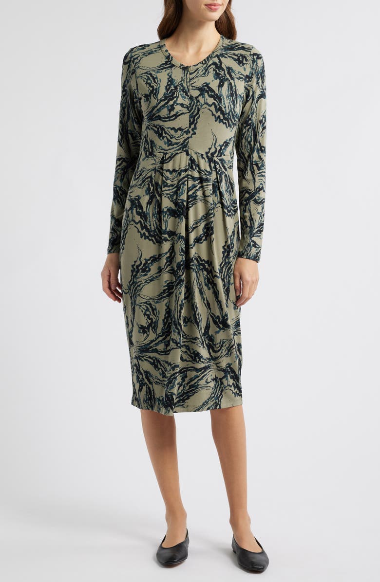 Masai Copenhagen Namoli Print Long Sleeve Dress, Main, color, 