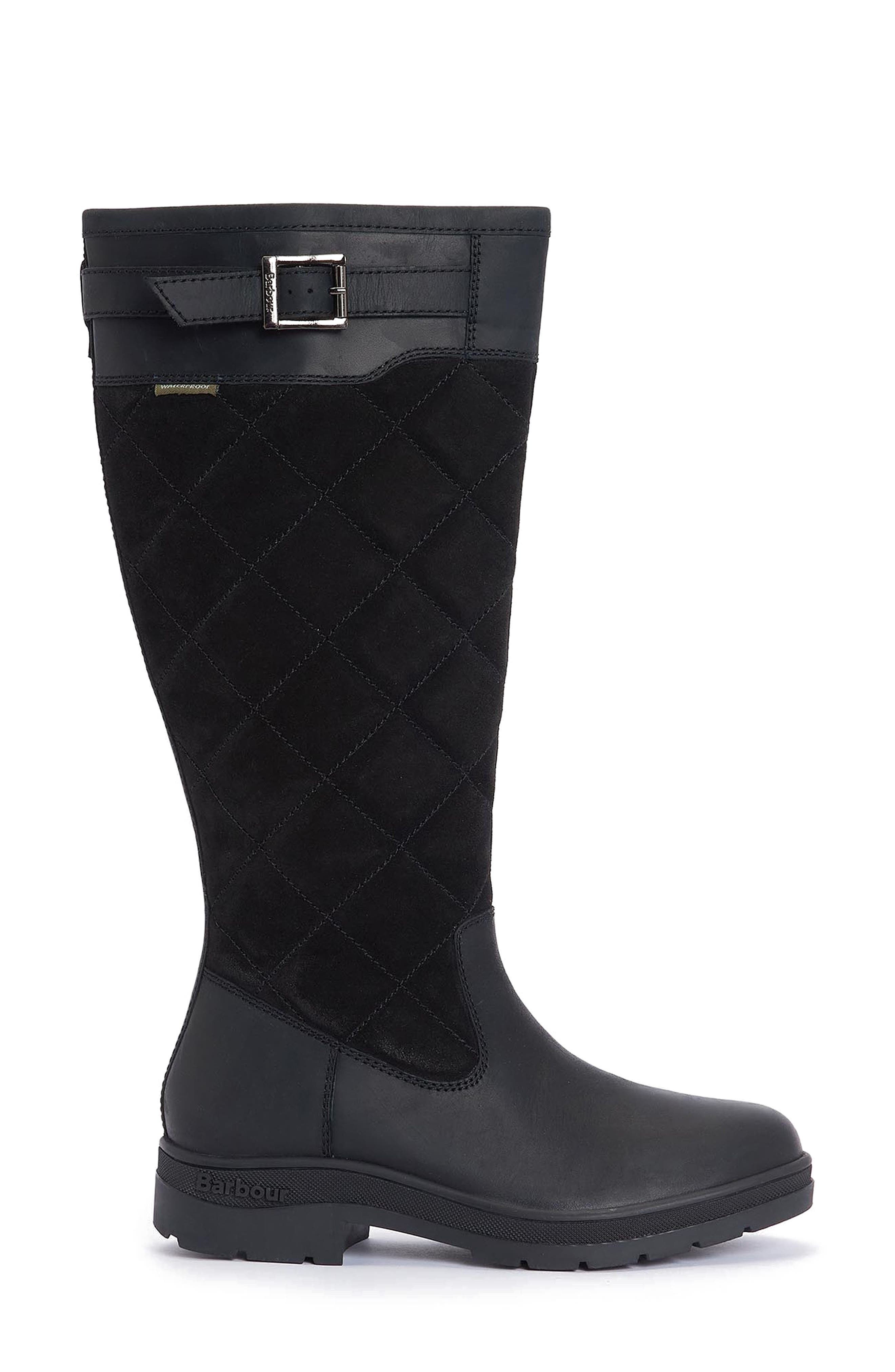 Barbour Oak Waterproof Rain Boot, Alternate, color, 