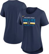 Nike Women's Nike Navy Philadelphia Phillies City Connect Lockup Tri-Blend T-Shirt