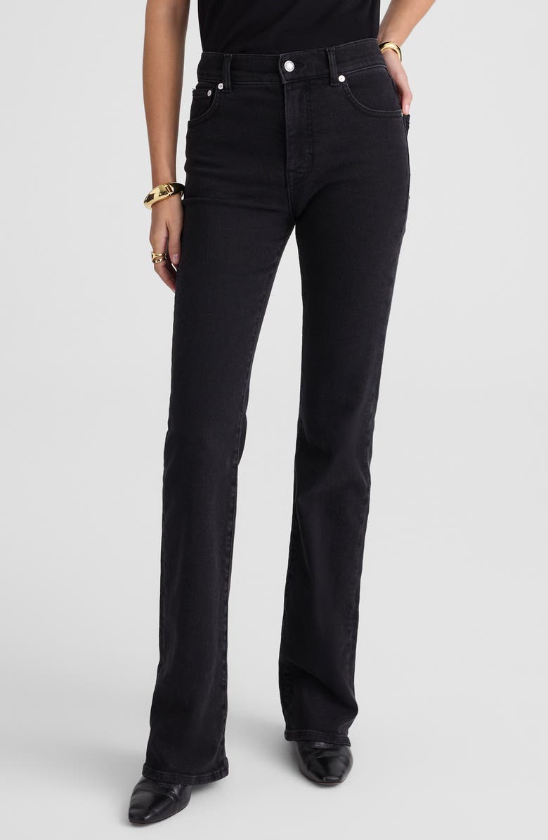 Madewell The Vintage-Inspired Flare Jeans, Main, color, Black Frost