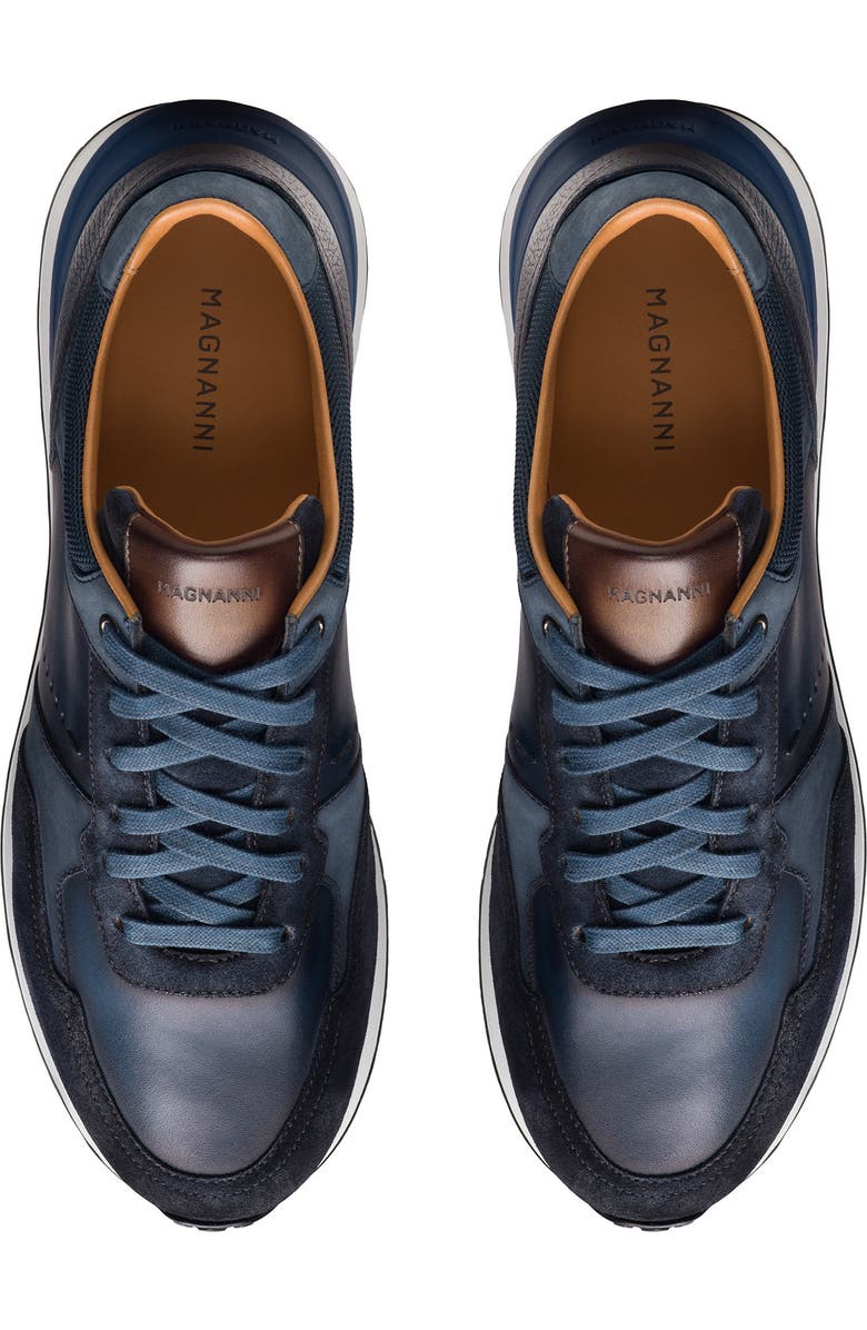 Magnanni Savi Low Top Sneaker, Alternate, color, Navy