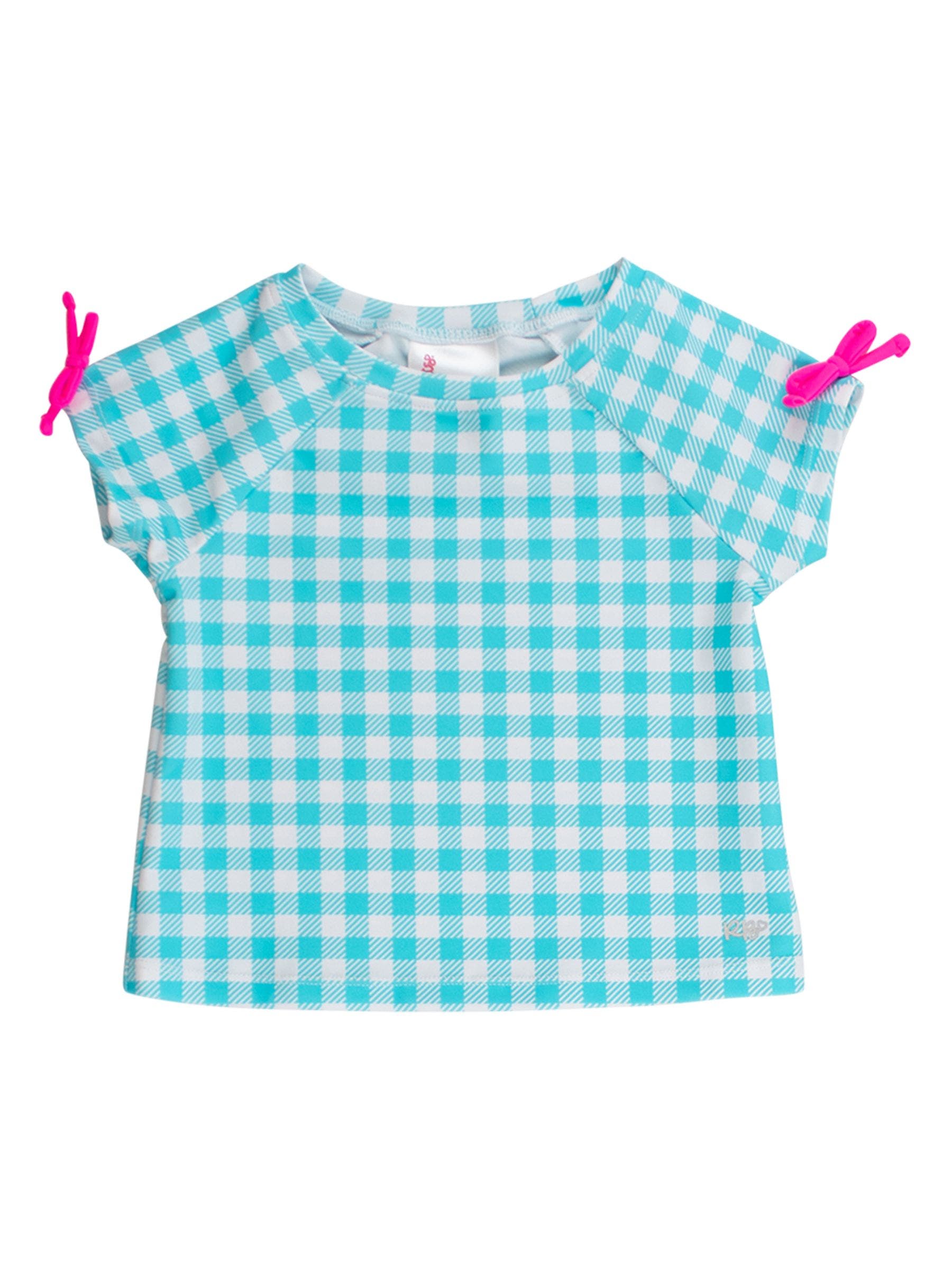 Bright Aqua Gingham