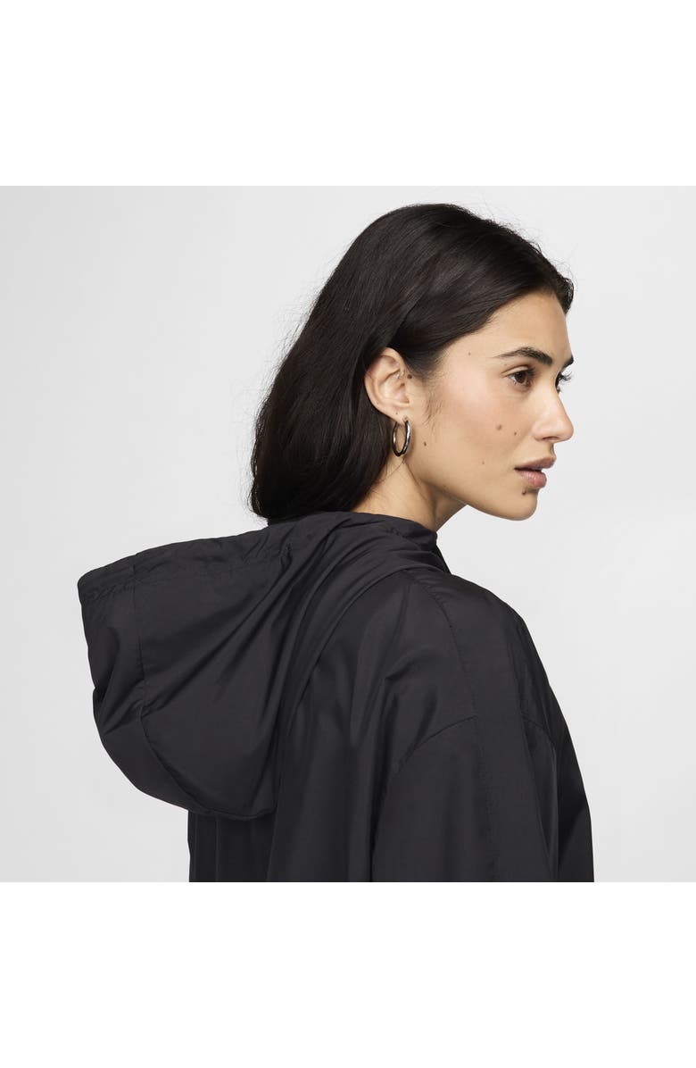 Nike Classic Hooded Zip Jacket, Alternate, color, Black/ White