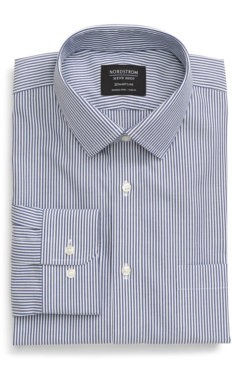 NORDSTROM MEN'S SHOP Smartcare Traditional Fit Stripe Dress Shirt, Alternate, color, 