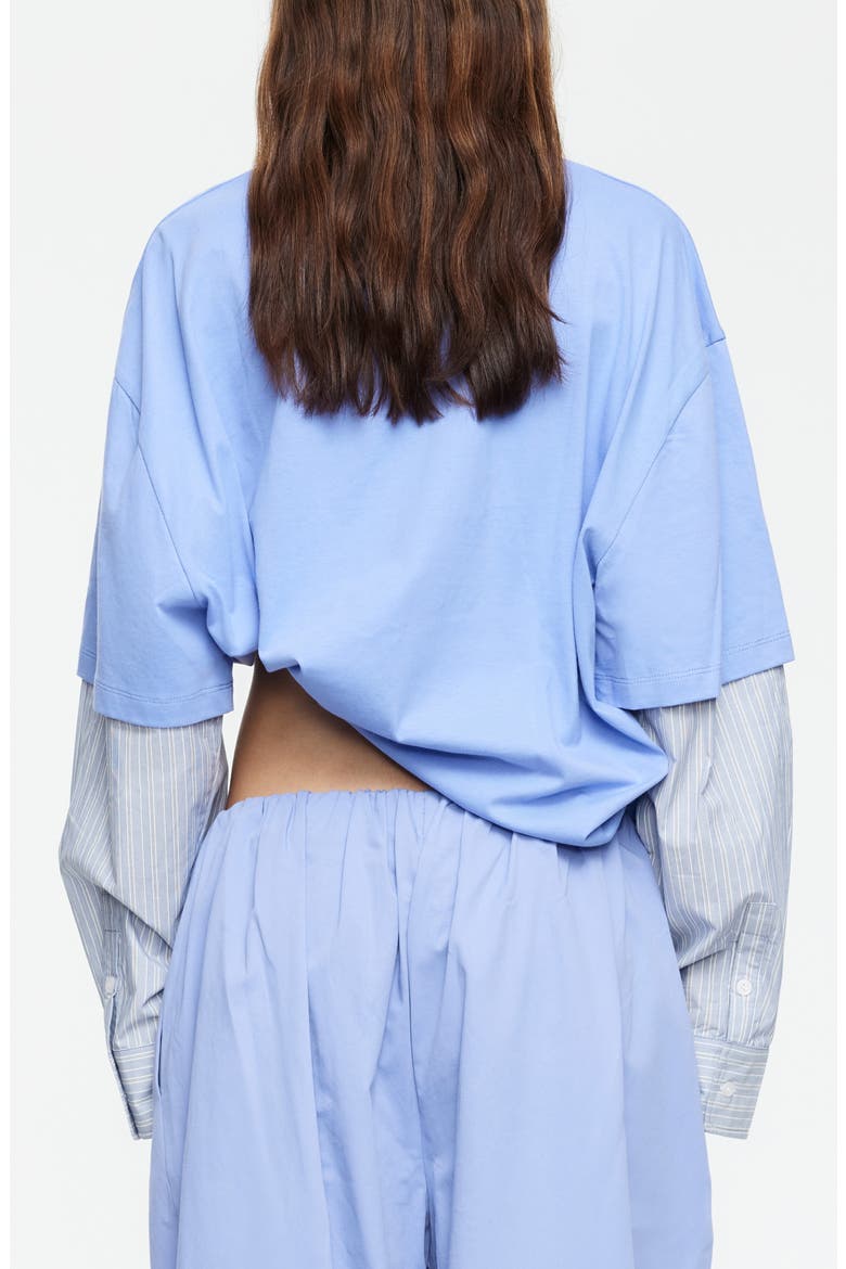 Layered Look Oversize T-Shirt, Alternate, color, PERSIAN JEWEL