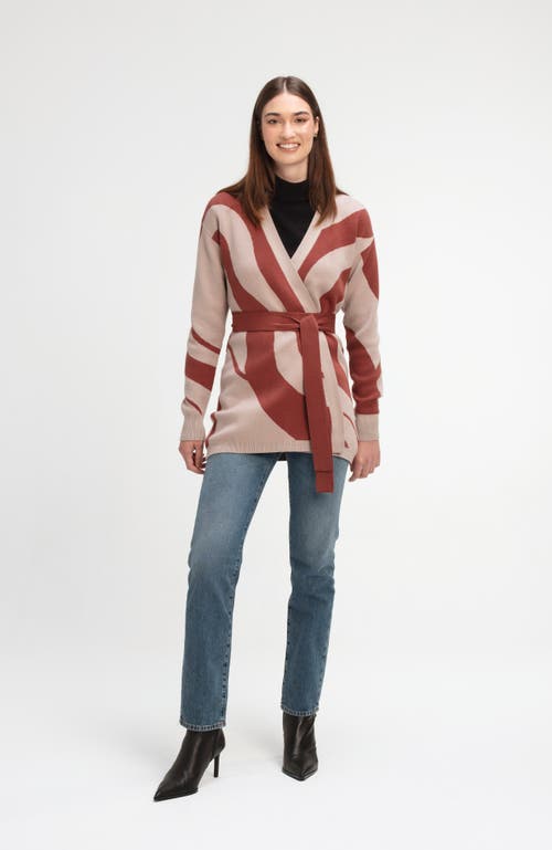 Diarrablu Elma Knit Cardigan In Luze Rust