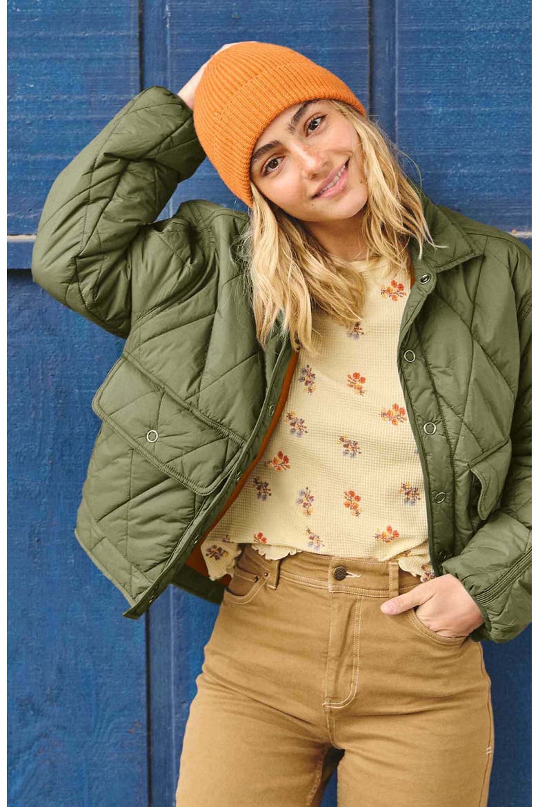 Women's Roame Reversible Jacket, Alternate, color, Olive & Persimmon